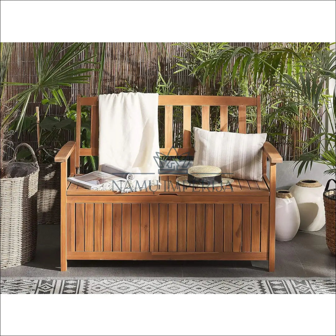 Suolas su daiktadėže LI683 - €201 Save 30% __label:Pristatymas 1-2 d.d., color-ruda, lauko baldai,
