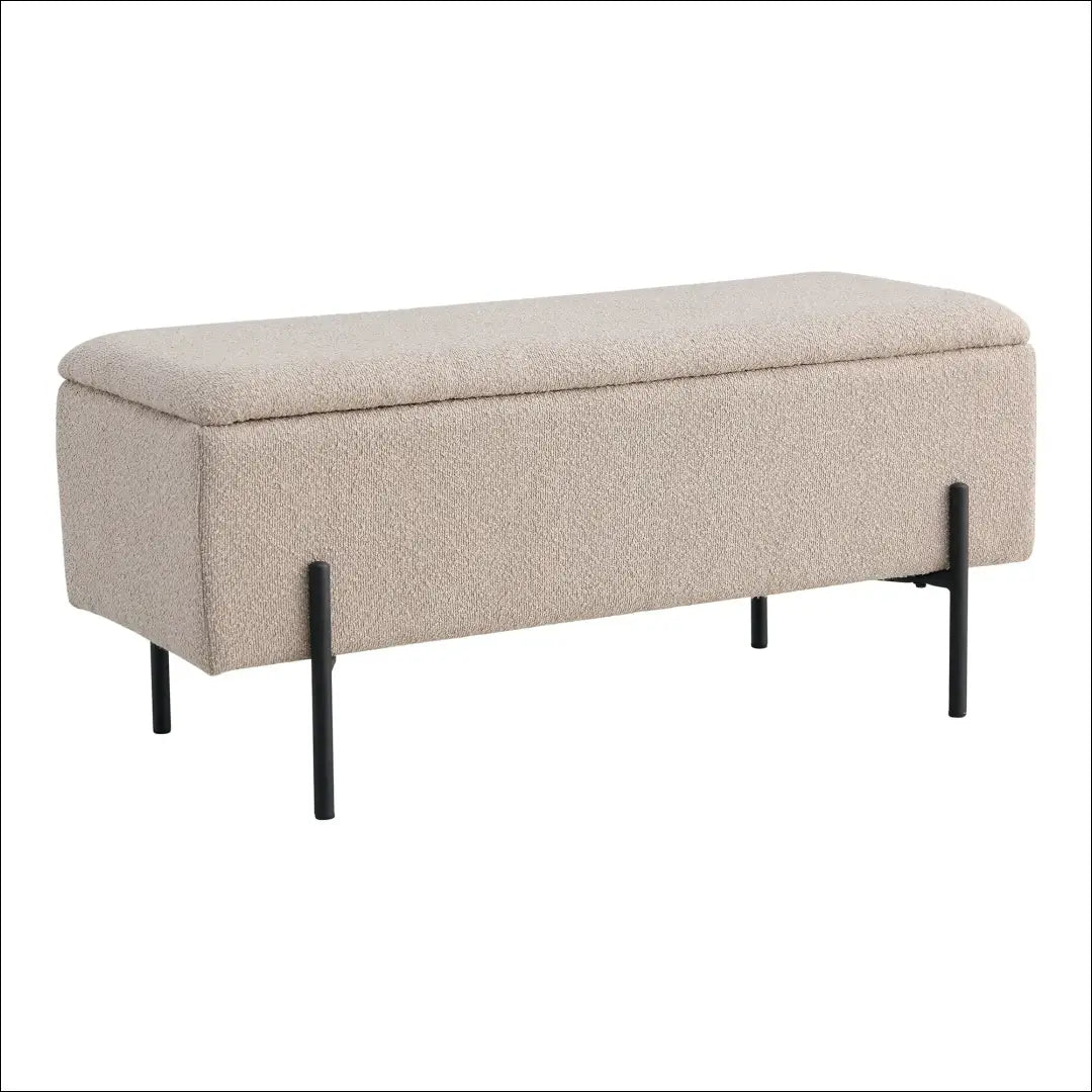 Suoliukas su daiktadėže buklė smėlio spalvos 95x36,5x43 cm RD263 - €160 Save 15% 100-200, __label:Pristatymas 5-14