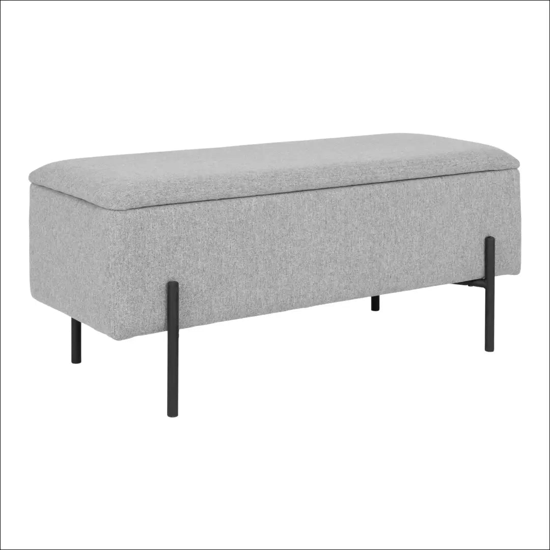 Suoliukas su daiktadėže šviesiai pilkas 95x36,5x43 cm RD260 - €160 Save 15% 100-200, __label:Pristatymas 5-14 d.d.,