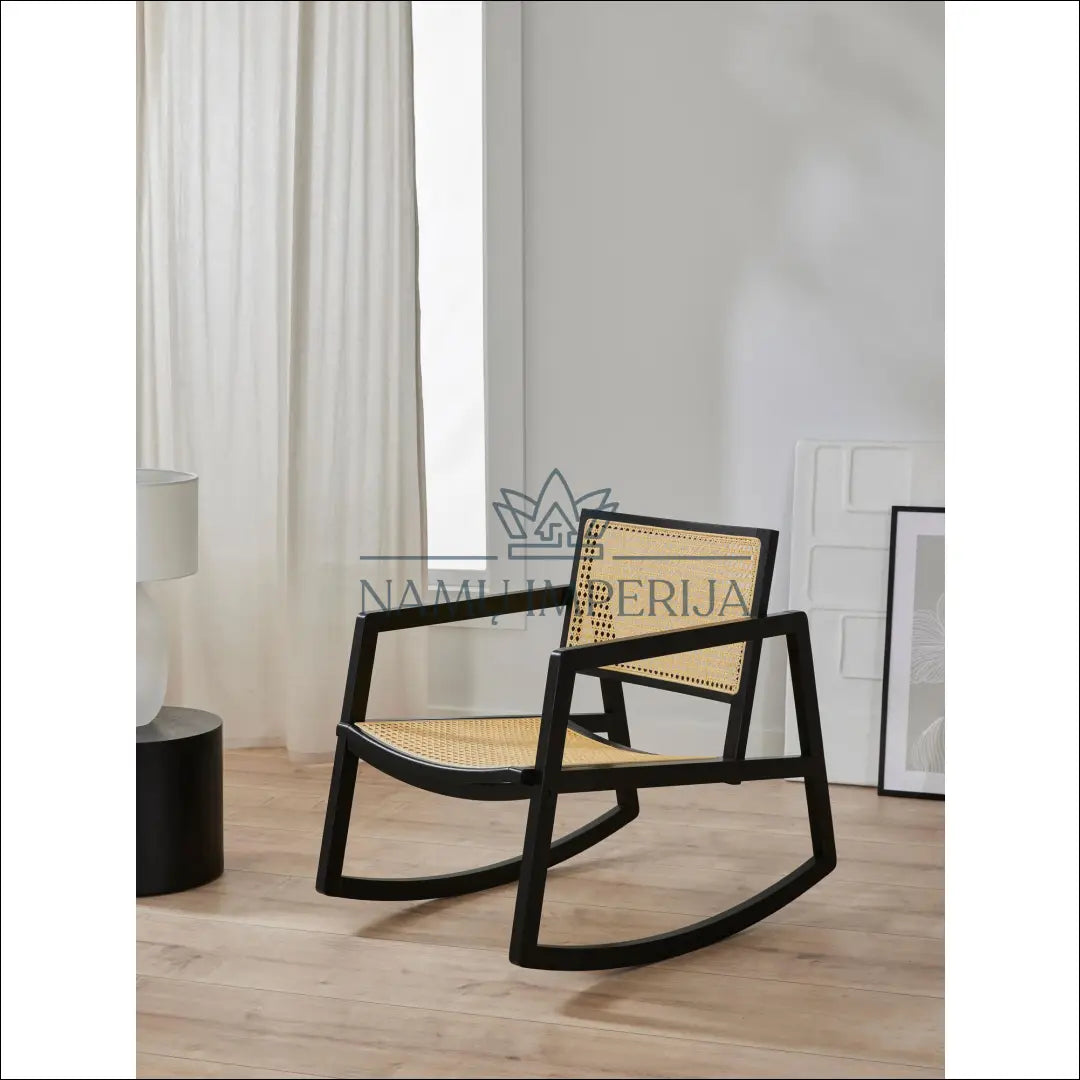 Supamas krėslas MI371 - €170 Save 50% 100-200, color-juoda, color-ruda, foteliai, material-medzio-masyvas Foteliai