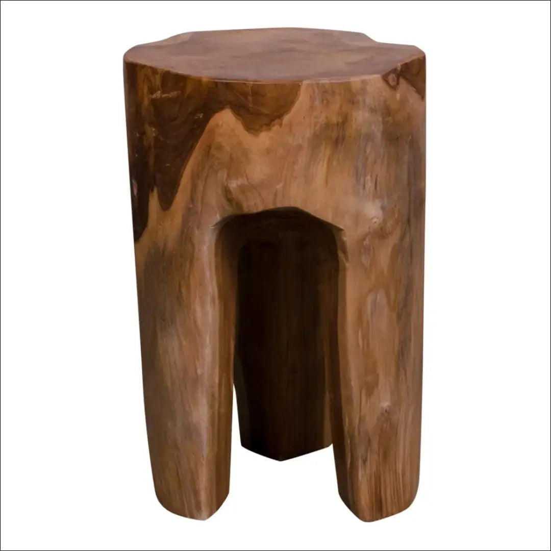 Taburetė tikmedžio natūrali 3 kojos ø26x40 cm RD268 - €100 Save 20% 100-200, __label:Pristatymas 5-14 d.d., Natūrali,