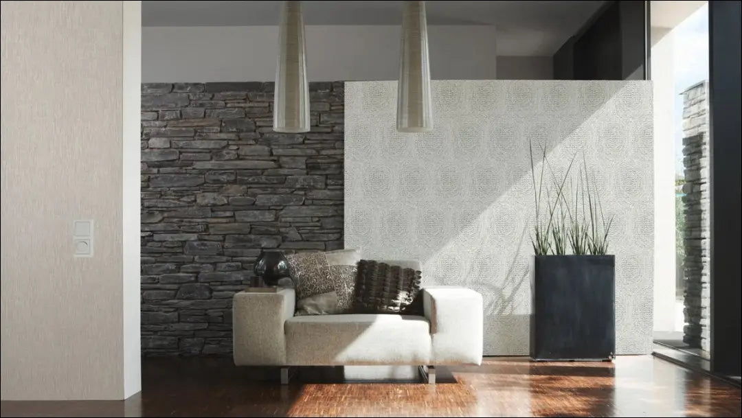 Tapetas DI11132 - €27 Save 50% 25-50, __label:Pristatymas 1-2 d.d., color-pilka, color-sidabrine, interjeras €25 to €50