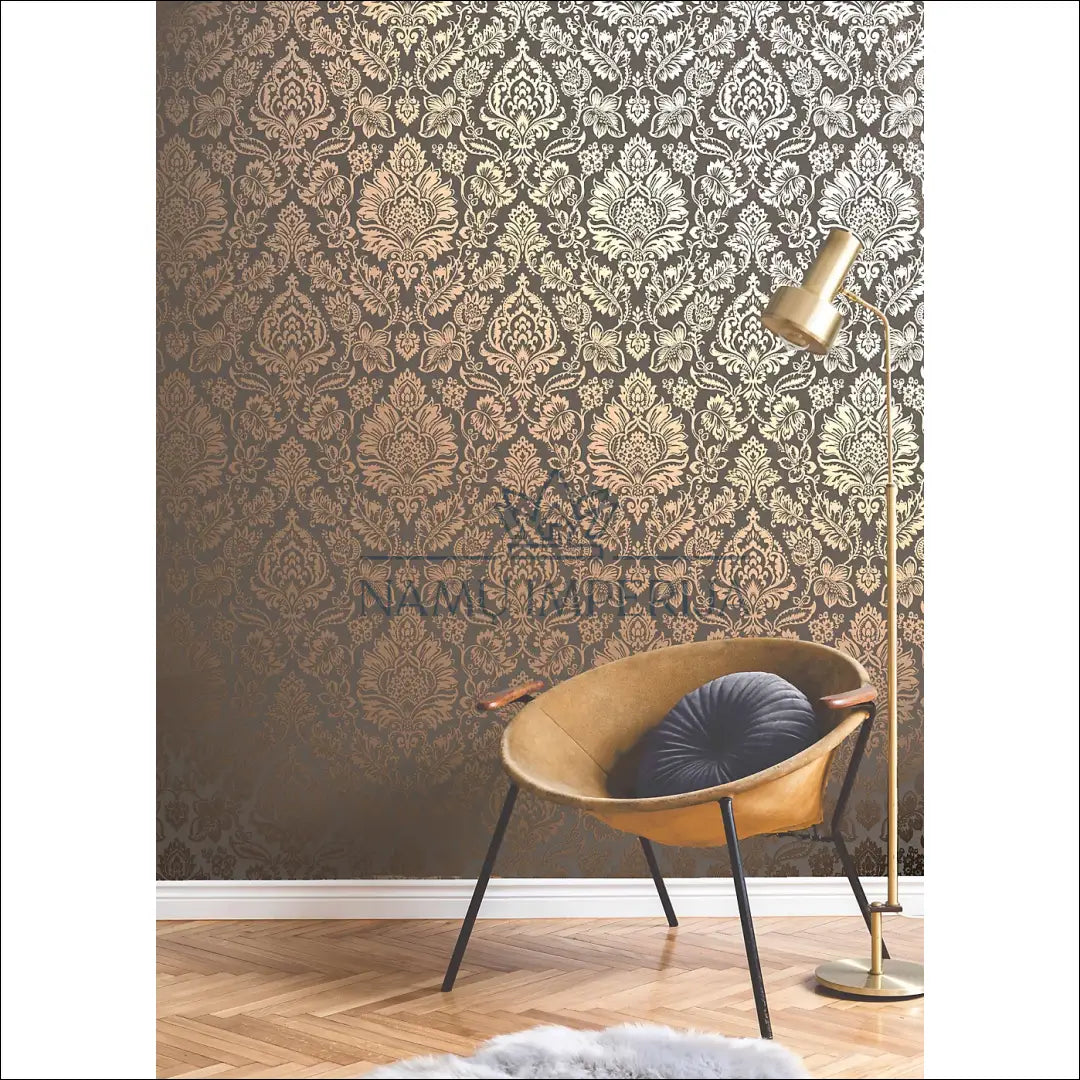 Tapetas DI9727 €33 Save 60% 25 50, __label:Pristatymas 1 2 d.d., color auksine, pilka, interjeras €25 to €50 Wallpaper