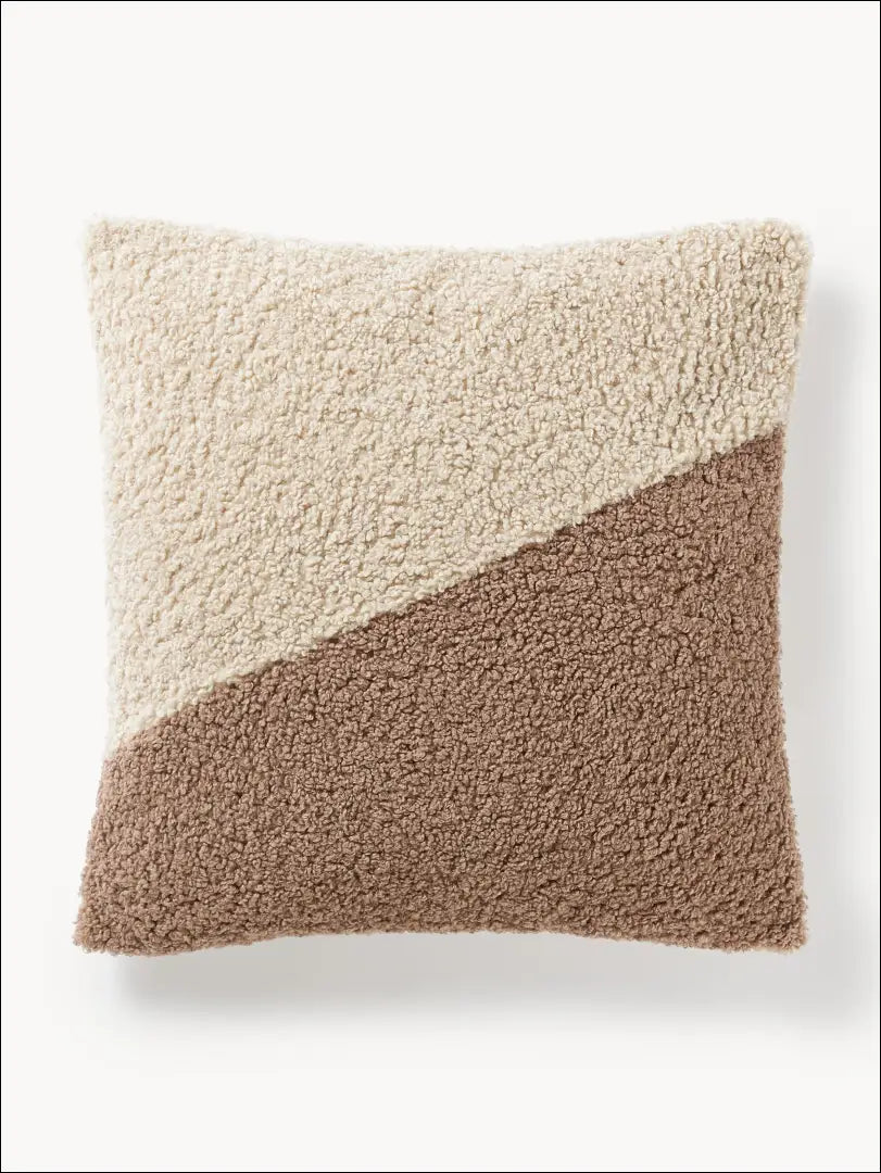 Teddy pagalvėlės užvalkalas DI9848 - €18 Save 60% __label:Pristatymas 1-2 d.d., color-ruda, color-smelio, interjeras,