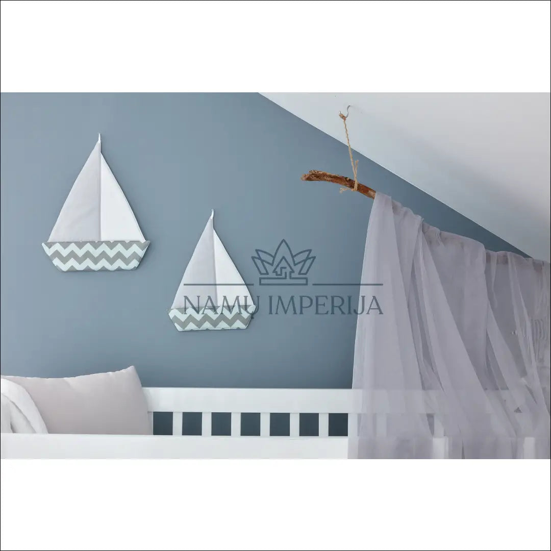 Tekstilinė sienos dekoracija (2vnt) DI9562 - €22 Save 55% __label:Pristatymas 1-2 d.d., color-balta, color-pilka,