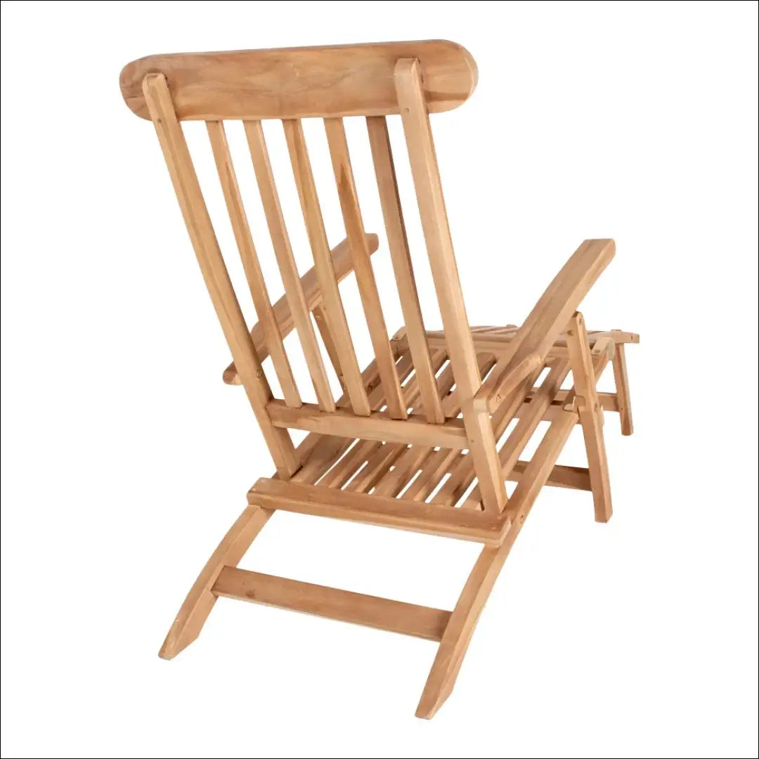 Terasos krėslas su reguliuojamu atlošu tikmedžio natūralus RD1046 - €227 Save 15% __label:Pristatymas 5-14 d.d., Deck