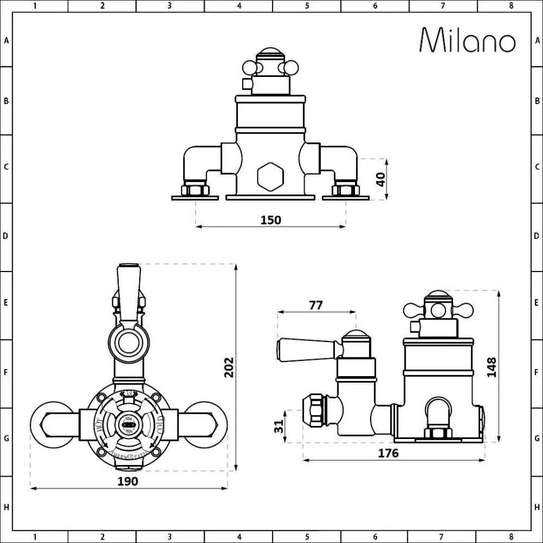 Termostatinis dušo maišytuvas KI1080 - €87 Save 50% 50-100, __label:Pristatymas 1-2 d.d., color-sidabrine,