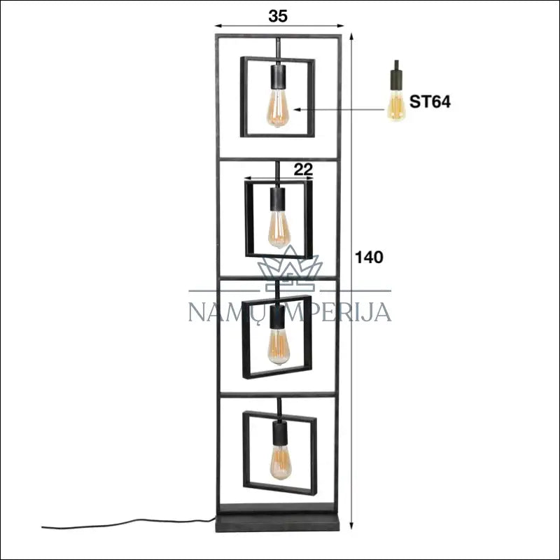 Toršeras DI8020 - €108 Save 50% 100-200, __label:Pristatymas 1-2 d.d., color-juoda, interjeras, material-metalas