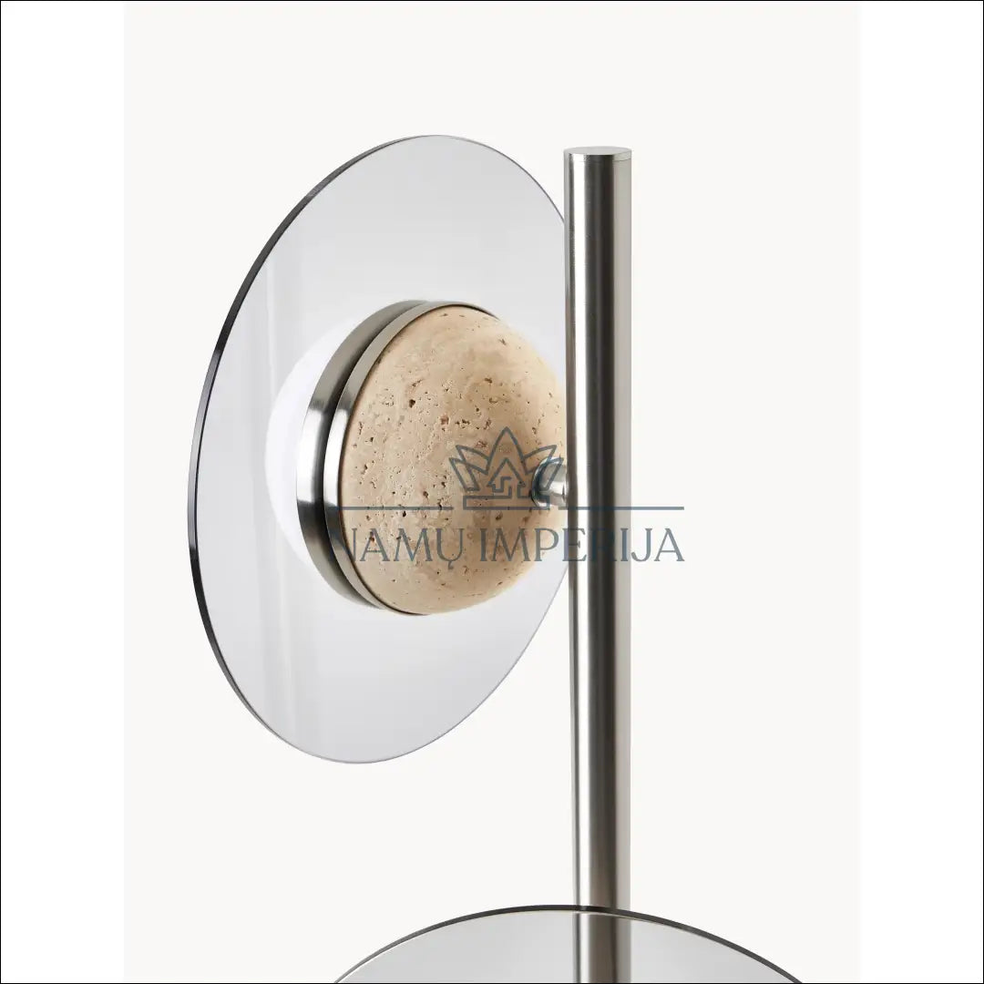 Toršeras su travertinu DI9863 - €200 Save 50% __label:Pristatymas 1-2 d.d., color-sidabrine, color-smelio, interjeras,