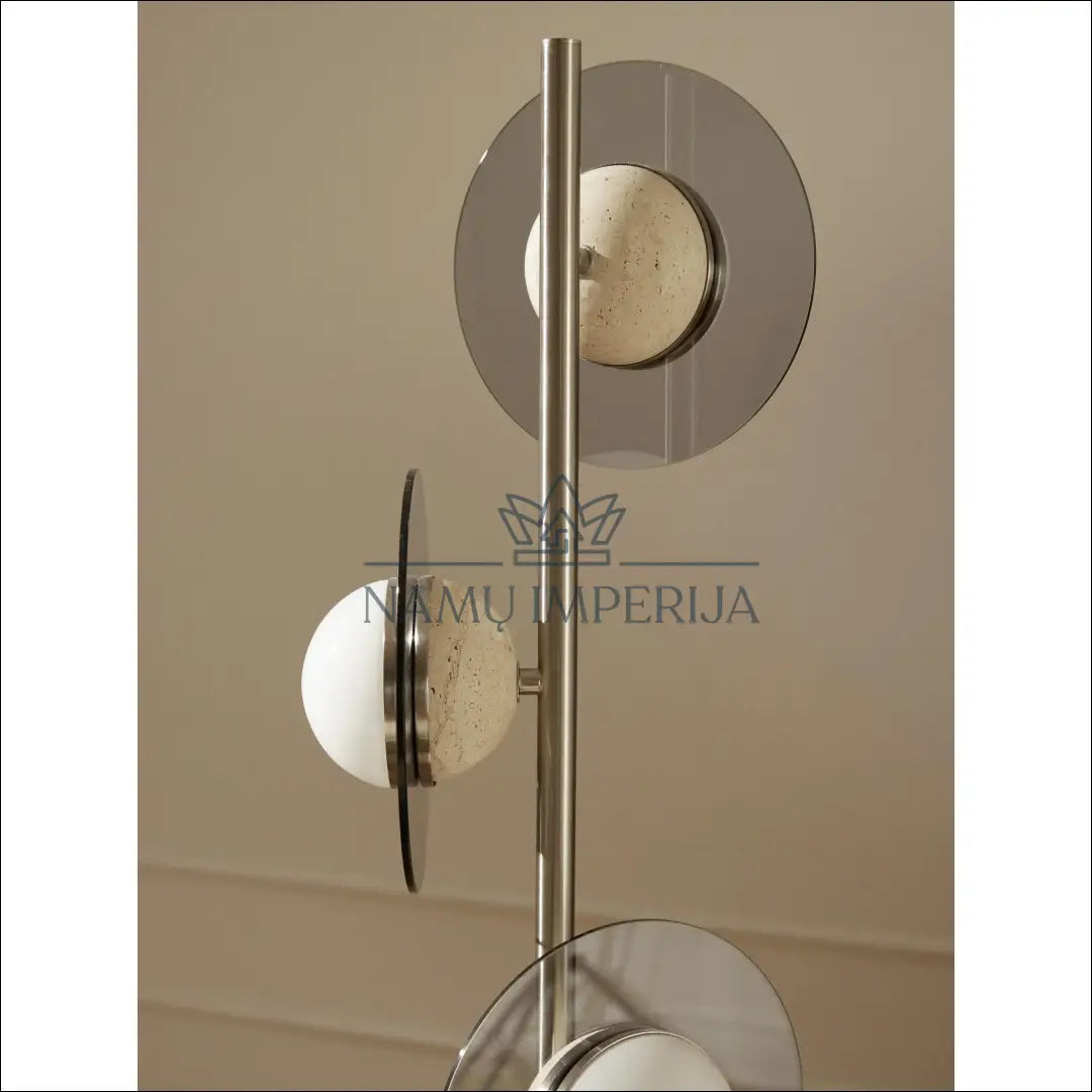 Toršeras su travertinu DI9863 - €200 Save 50% __label:Pristatymas 1-2 d.d., color-sidabrine, color-smelio, interjeras,