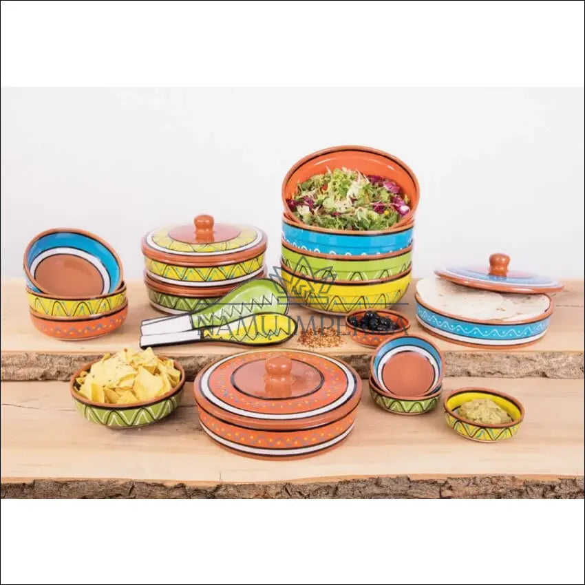 Tortilijos serviravimo indas DI9072 - €21 Save 50% __label:Pristatymas 1-2 d.d., color-ruda, color-zalia, indai,
