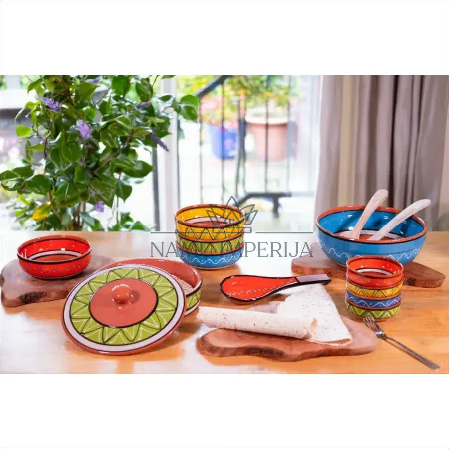 Tortilijos serviravimo indas DI9072 - €21 Save 50% __label:Pristatymas 1-2 d.d., color-ruda, color-zalia, indai,