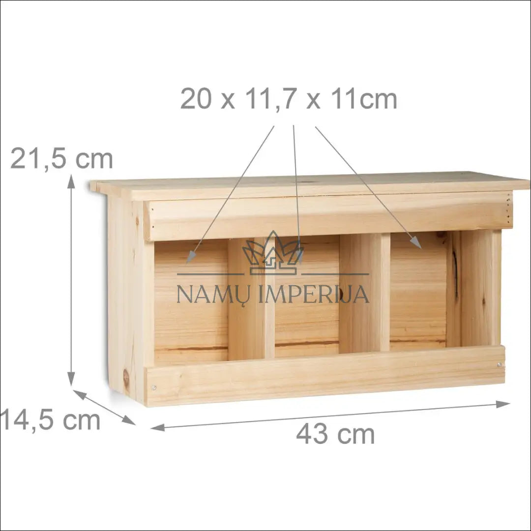 Trijų dalių inkilas DA0184 - €14 Save 50% __label:Pristatymas 1-2 d.d., lauko baldai, lauko-kita, under-25 Iki €25