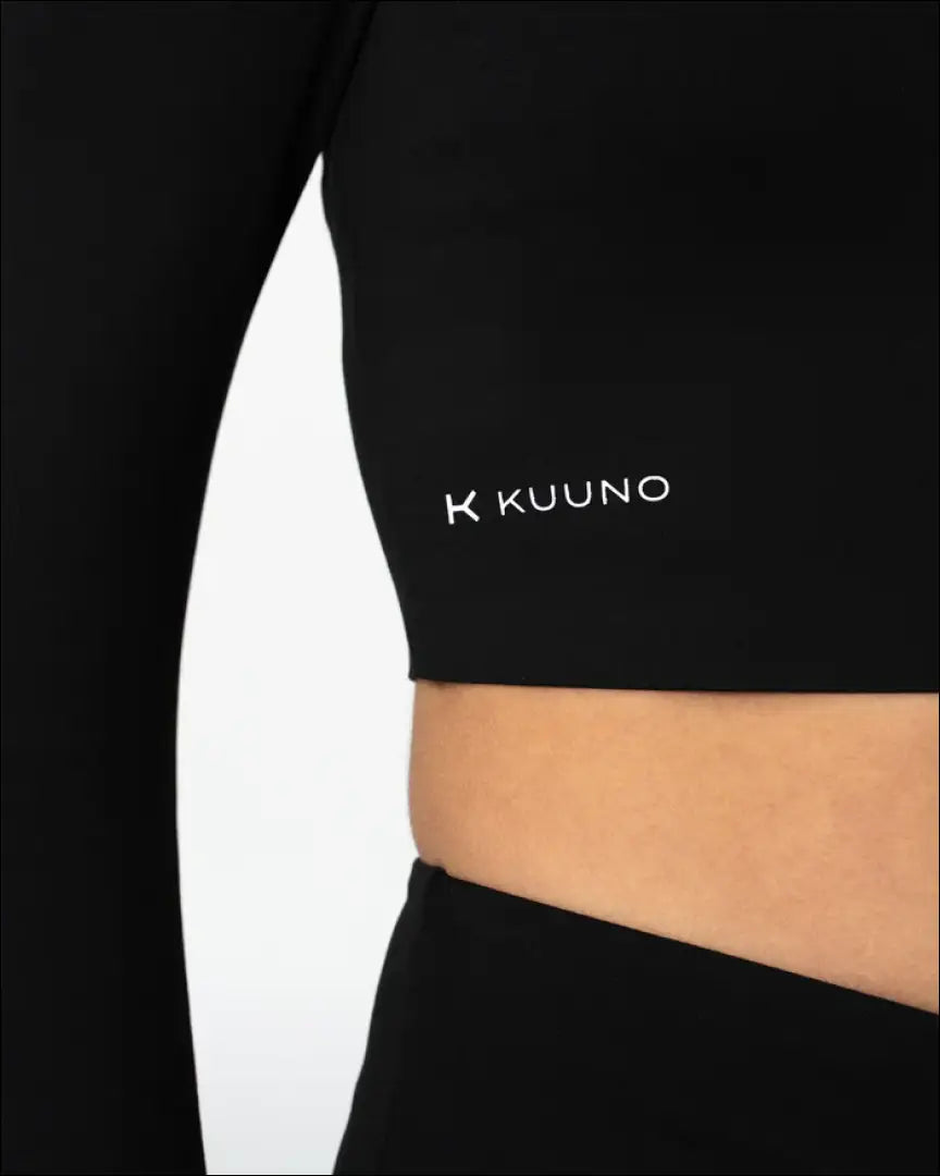 Trumpa palaidinė ilgomis rankovėmis “Kuuno” DI7682 - __label:Pristatymas 1-2 d.d., color-juoda, drabuziai,