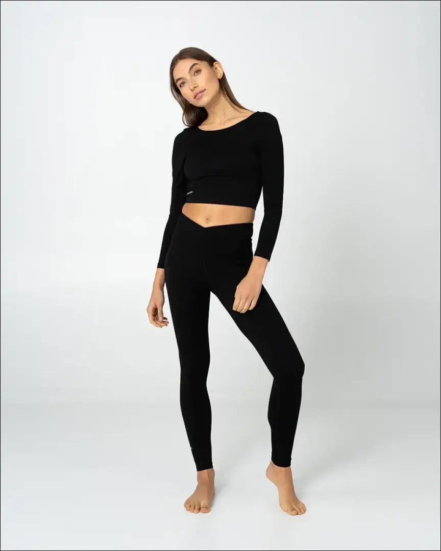 Trumpa palaidinė ilgomis rankovėmis “Kuuno” DI7682 - __label:Pristatymas 1-2 d.d., color-juoda, drabuziai,