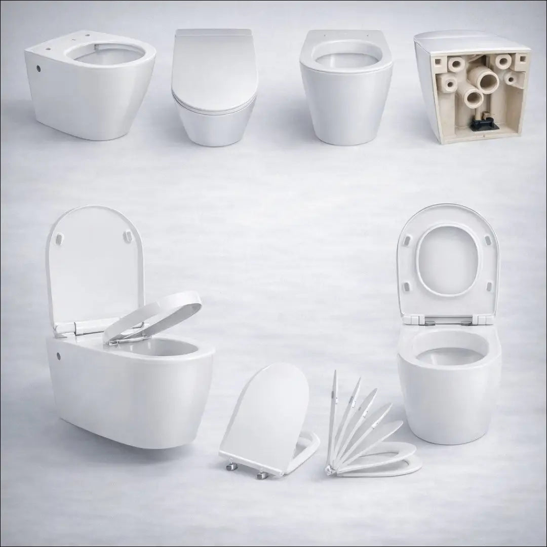 Tualetas “Welltime” KI1816 - €110 Save 50% 100-200, __label:Pristatymas 1-2 d.d., color-balta, kita, material-keramika