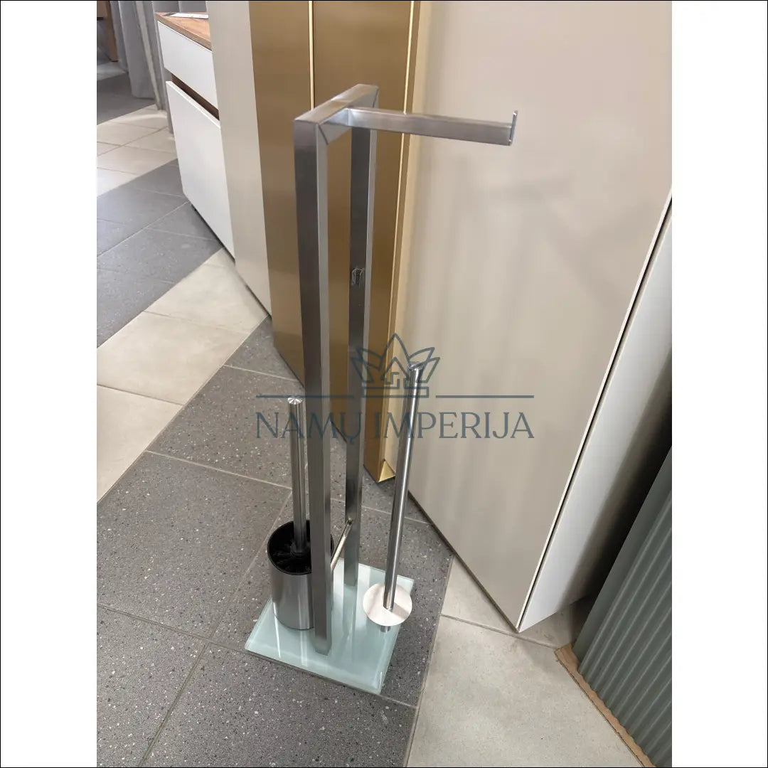 Tualeto šepetys su popieriaus laikikliu DI10179 - €26 Save 50% 25-50, __label:Pristatymas 1-2 d.d., color-sidabrine,