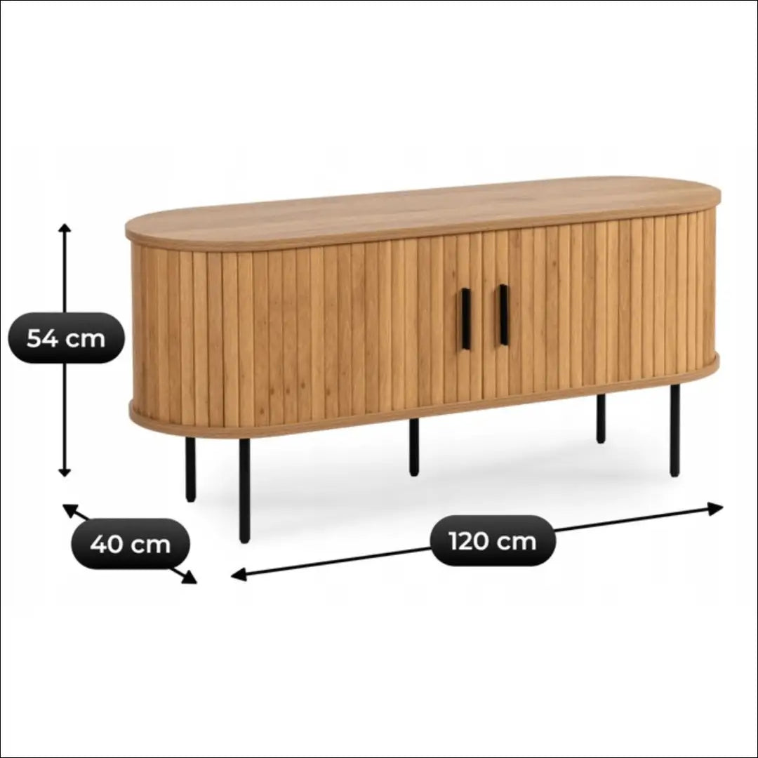 TV spintelė 2 durų ąžuolo spalvos 120 cm TE607 - €209 Save 15% __label:Pristatymas 5-14 d.d., elite, over-200,