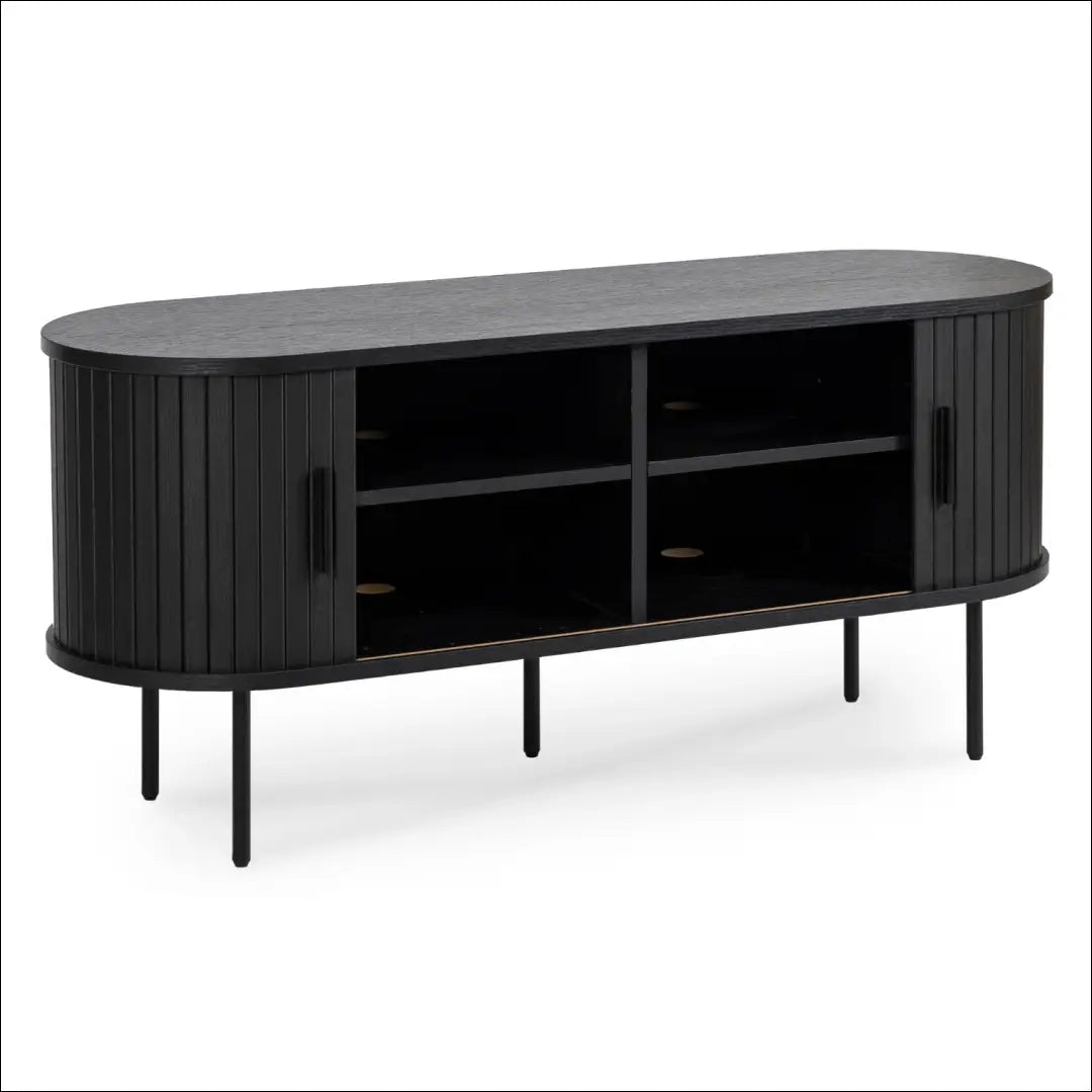 TV spintelė 2 durų juodos spalvos 120 cm TE616 - €209 Save 15% __label:Pristatymas 5-14 d.d., elite, over-200,