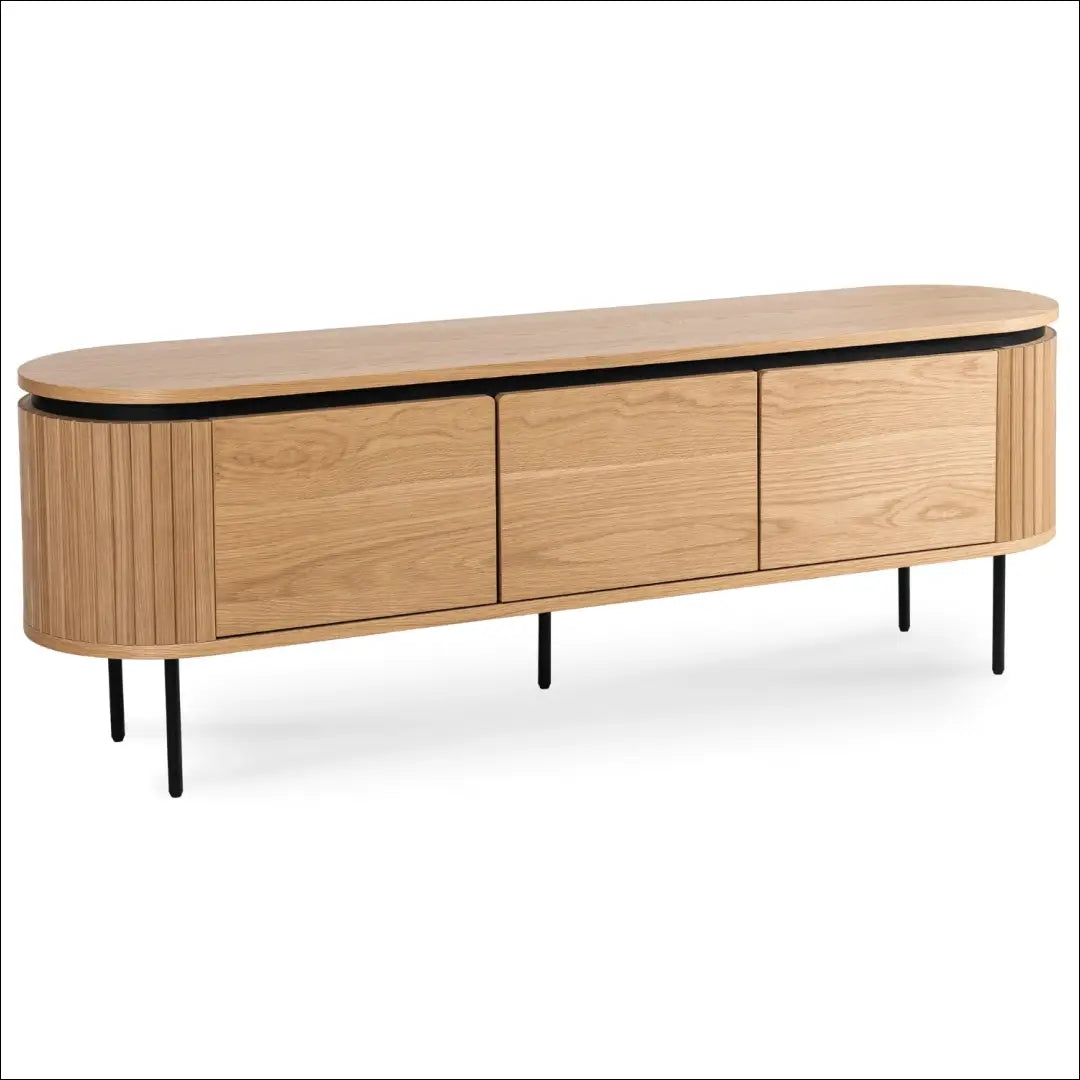 TV spintelė 3 durų ąžuolo spalvos 160 cm TE614 - €387 Save 15% __label:Pristatymas 5-14 d.d., elite, over-200,