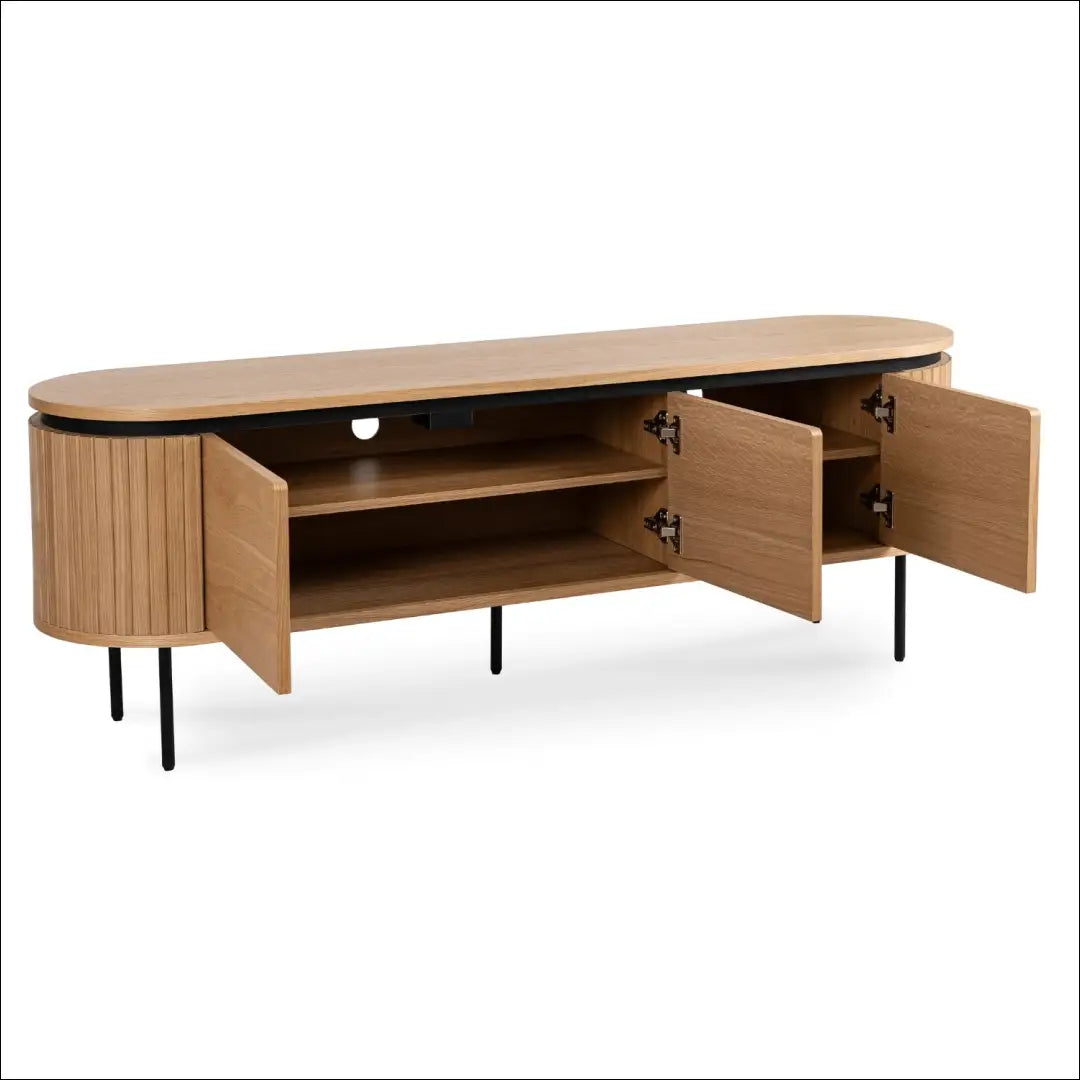TV spintelė 3 durų ąžuolo spalvos 160 cm TE614 - €387 Save 15% __label:Pristatymas 5-14 d.d., elite, over-200,