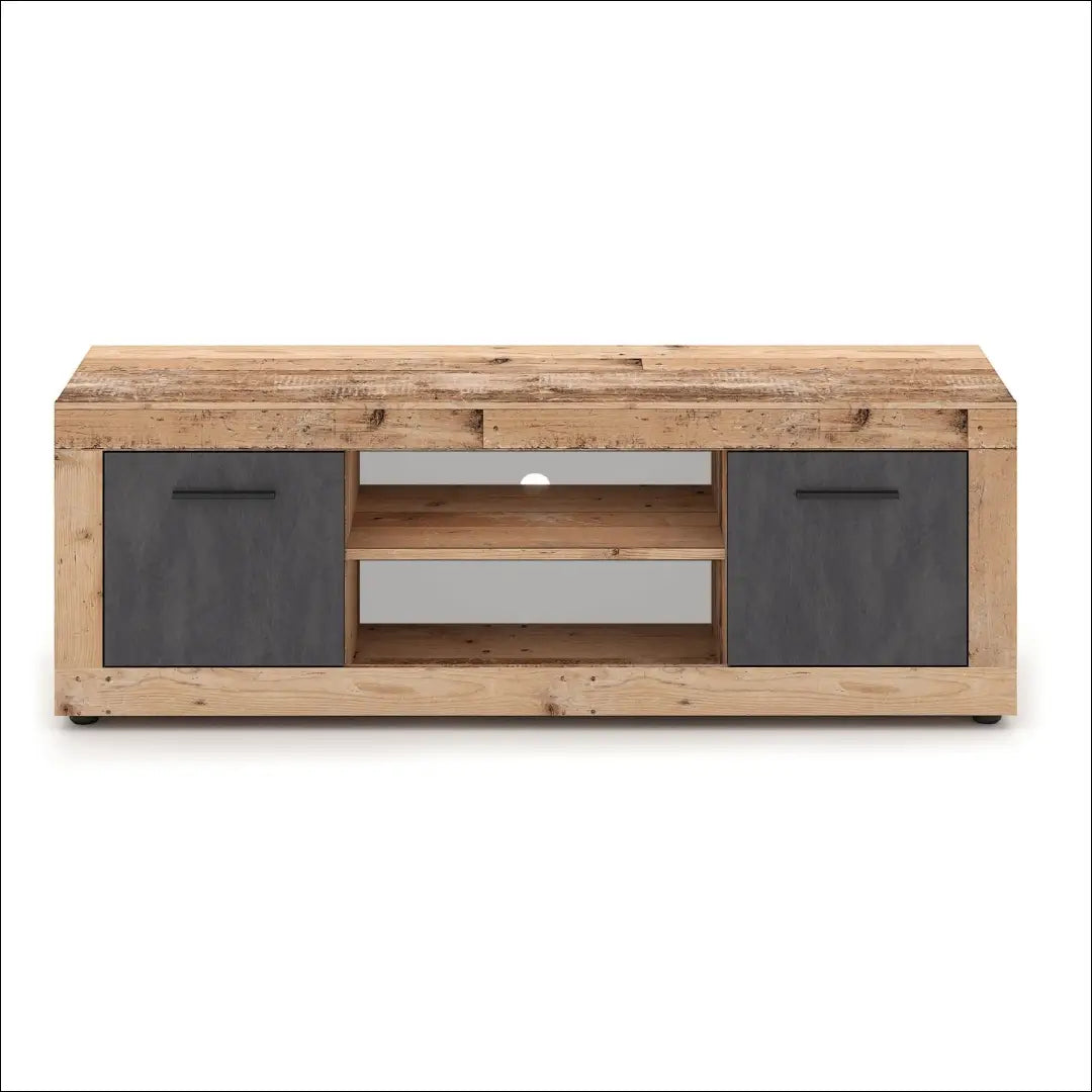TV spintelė ąžuolo spalvos / grafito 140 cm TE1191 - €72 Save 15% 50-100, __label:Pristatymas 5-14 d.d., elite, Szafki