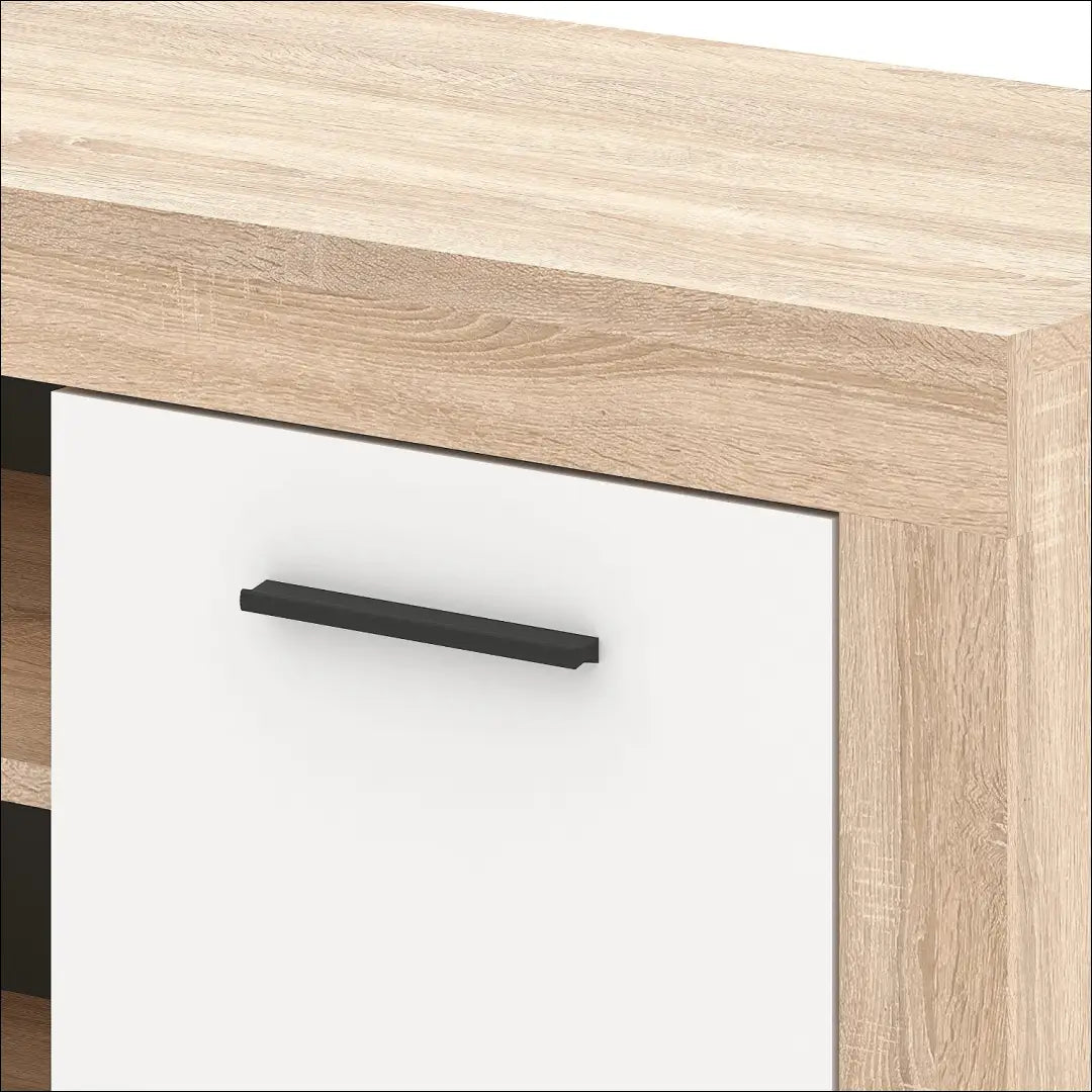 TV spintelė baltos spalvos / ąžuolo 140 cm TE1185 - €119 Save 15% 100-200, __label:Pristatymas 5-14 d.d., elite, Szafki