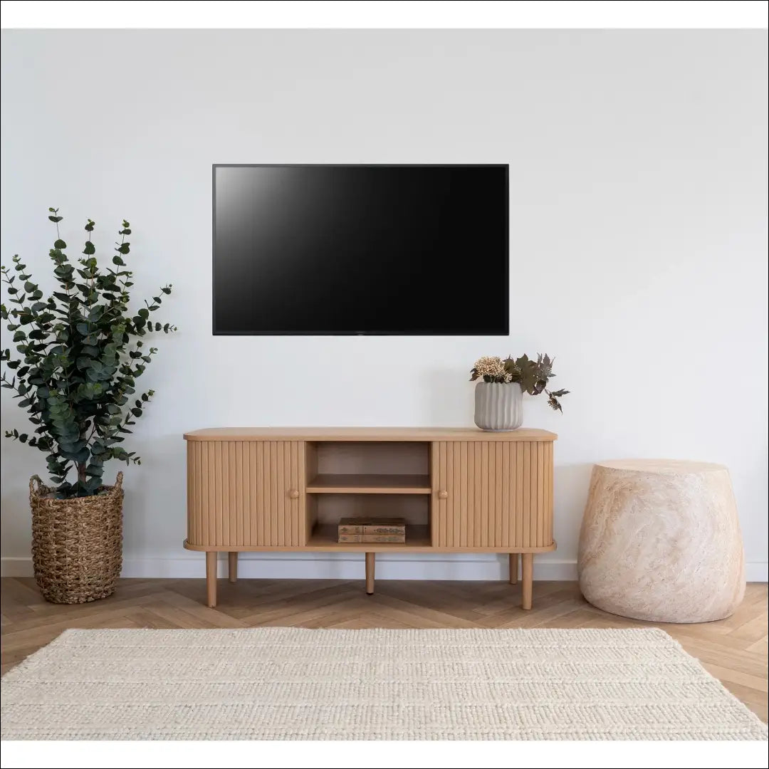 TV staliukas 2 durys natūralios spalvos 113x40x52 cm RD471 - €186 Save 15% 100-200, __label:Pristatymas 5-14 d.d.,
