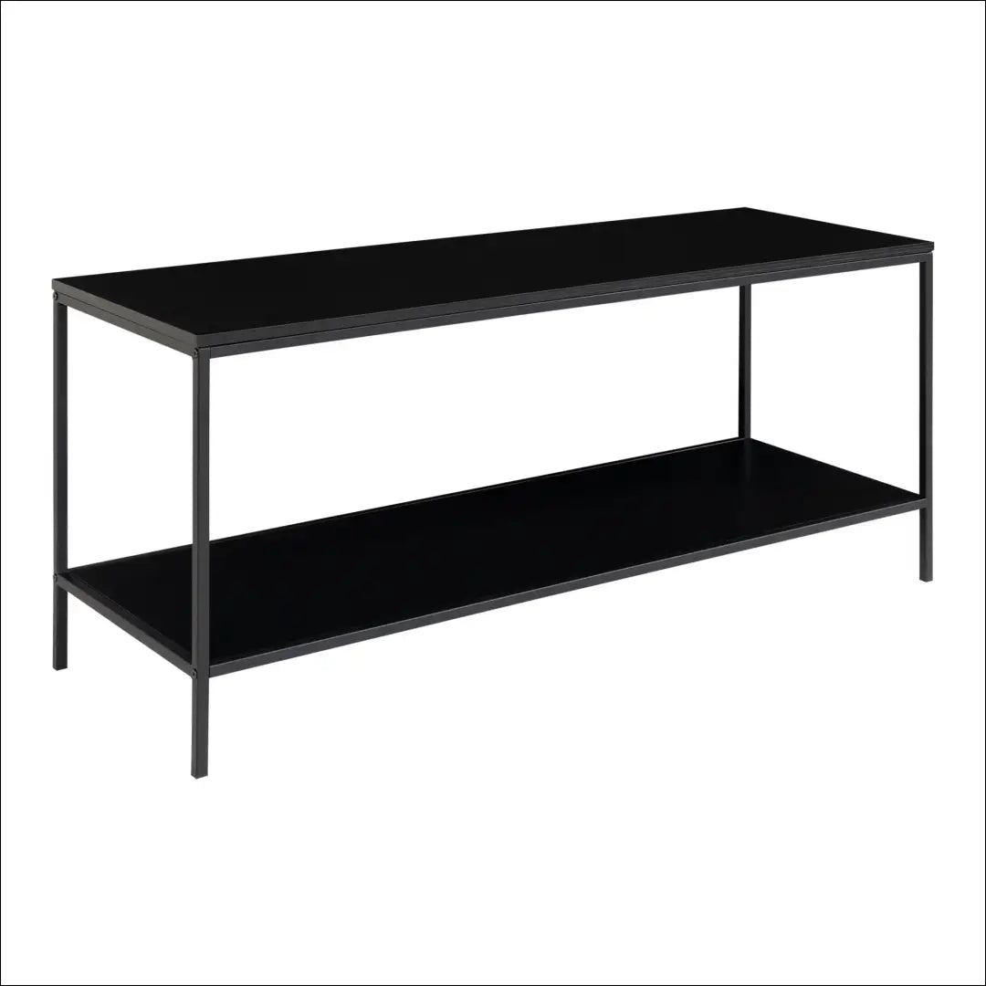 TV staliukas 2 lentynos juodas rėmas 100x36x45 cm RD470 - €82 Save 15% 50-100, __label:Pristatymas 5-14 d.d., Juoda,