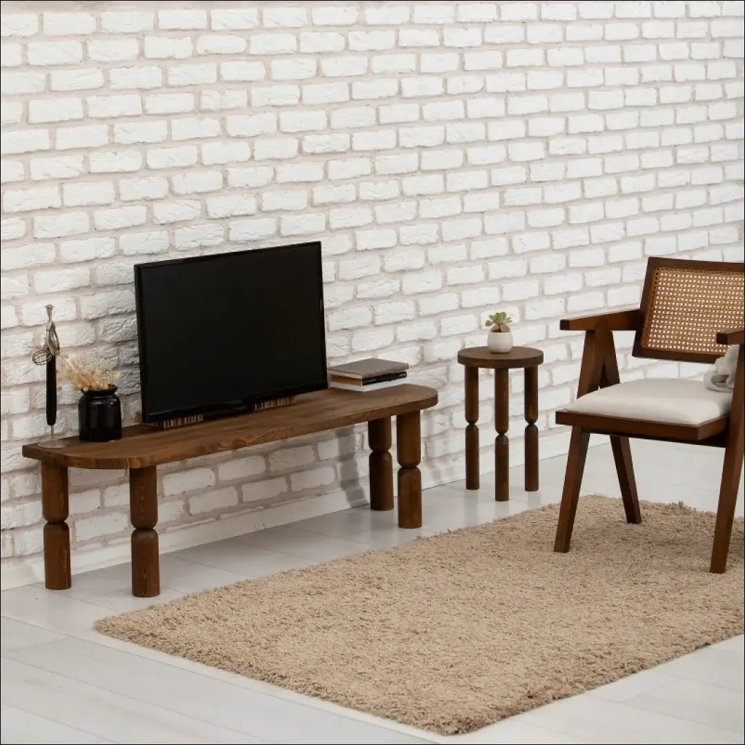 TV staliukas SI1242 - €192 Save 60% 100-200, __label:Pristatymas 1-2 d.d., color-ruda, material-medzio-masyvas,