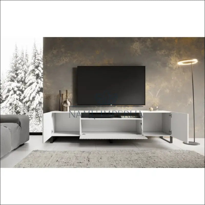 TV staliukas SI1364 - €216 Save 55% __label:Pristatymas 1-2 d.d., color-balta, color-juoda, material-mdf,