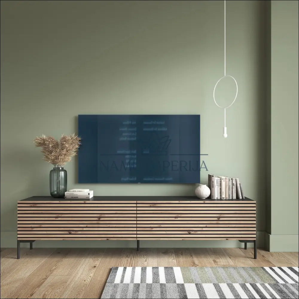 TV staliukas SI1491 - €180 Save 50% 100-200, __label:Pristatymas 1-2 d.d., color-juoda, color-ruda, material-mdf €100