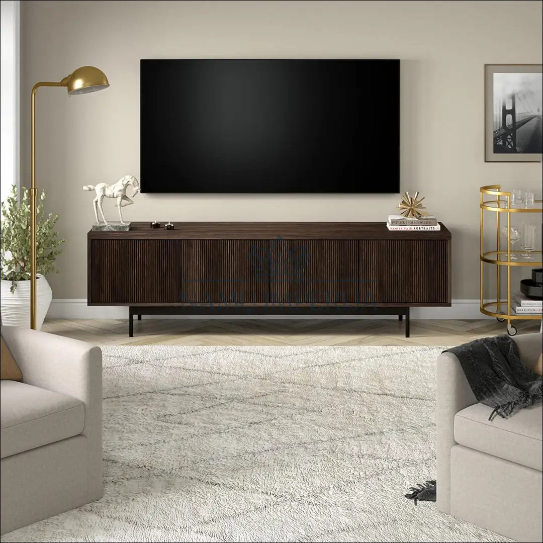TV staliukas SI1648 - €275 Save 50% __label:Pristatymas 1-2 d.d., color-juoda, color-ruda, material-mdf,