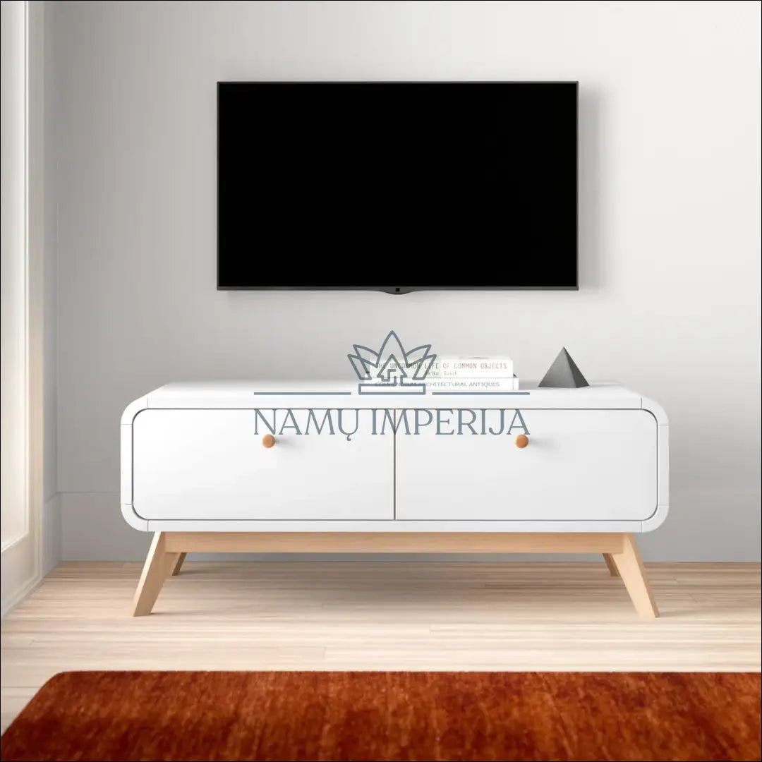 TV staliukas SI1667 - €35 Save 80% 25-50, __label:Pristatymas 1-2 d.d., color-balta, color-ruda, material-mdf €25