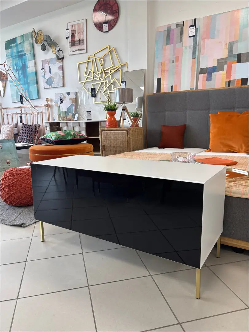 TV staliukas SI1708 - €66 Save 55% 50-100, __label:Pristatymas 1-2 d.d., color-balta, color-juoda, material-mediena €50