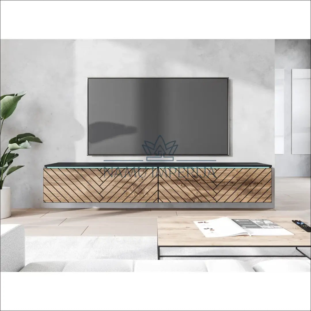 TV staliukas SI1732 - €134 Save 55% 100-200, __label:Pristatymas 1-2 d.d., color-juoda, color-ruda, material-mediena