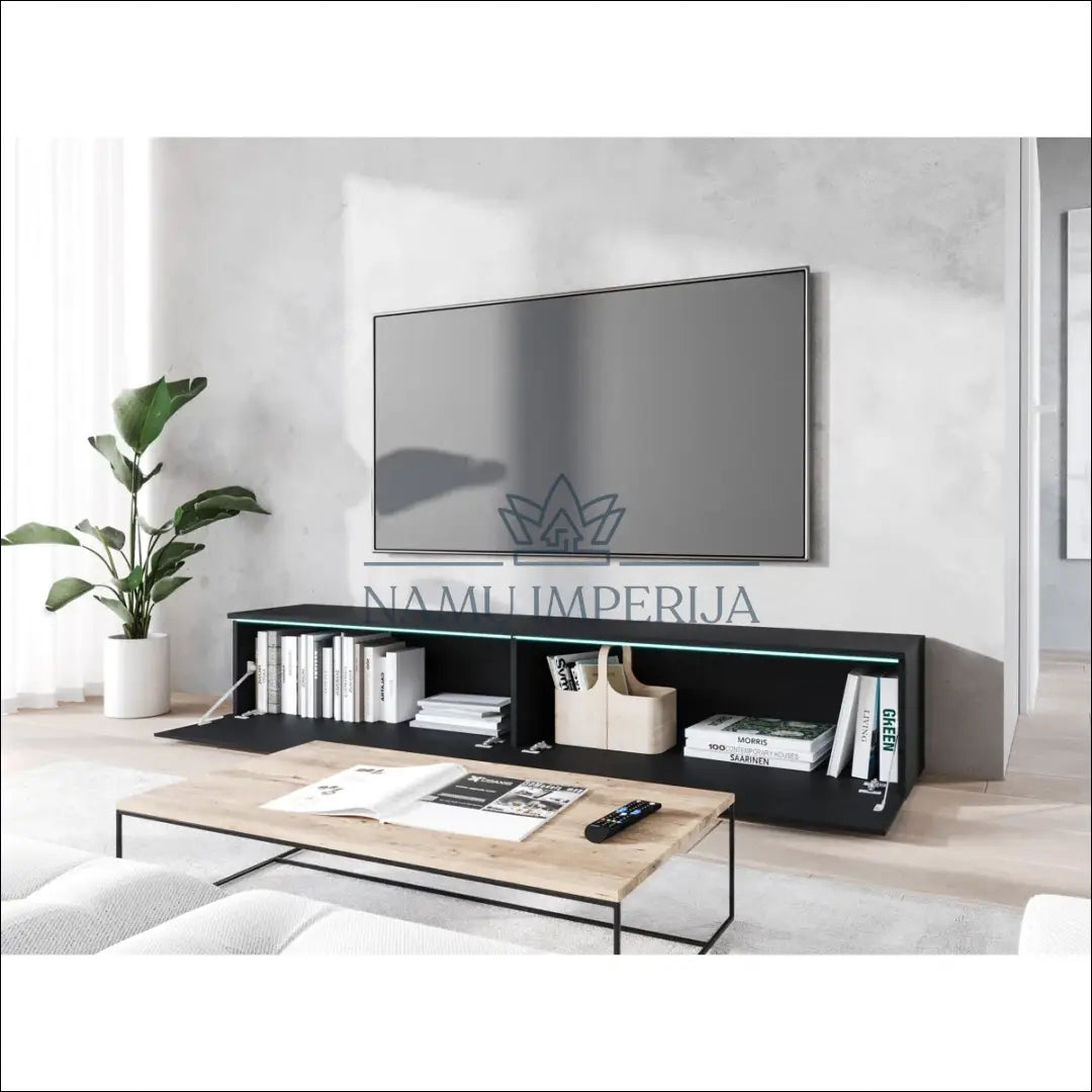 TV staliukas SI1732 - €134 Save 55% 100-200, __label:Pristatymas 1-2 d.d., color-juoda, color-ruda, material-mediena