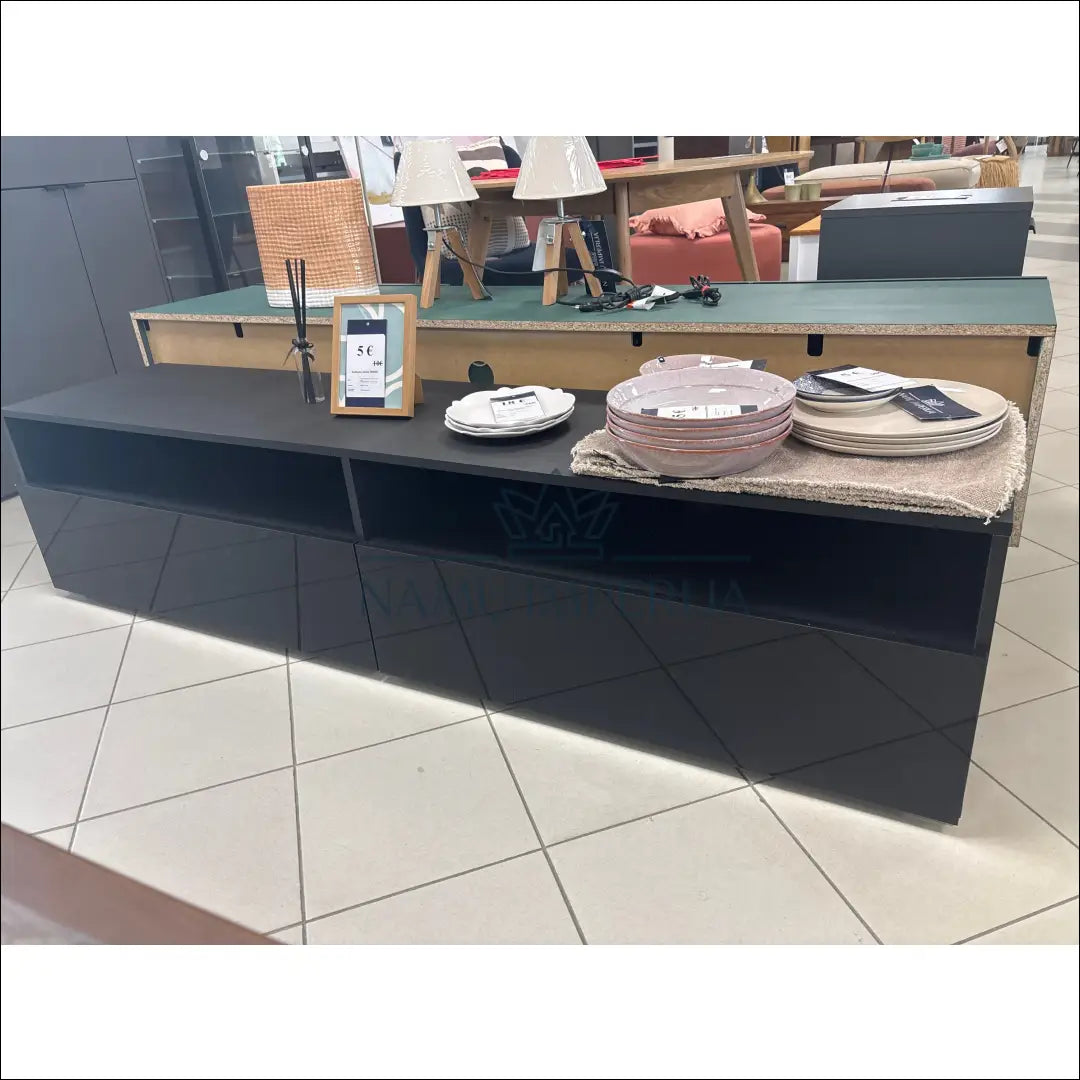 TV staliukas SI1758 €80 Save 70% 50 100, __label:Pristatymas 1 2 d.d., color juoda, material mediena, pazeistas €50