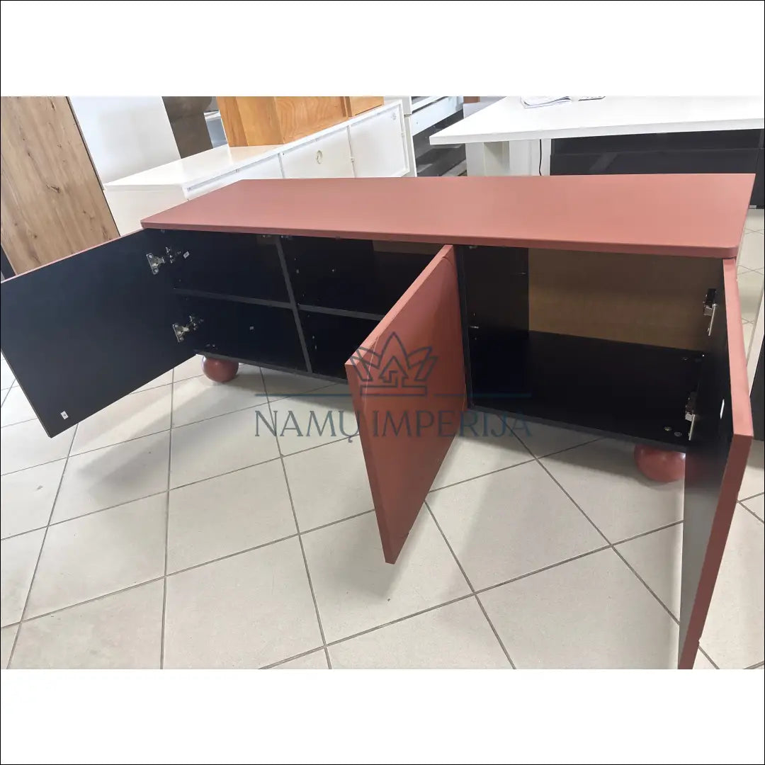 TV staliukas SI1777 €150 100 200, __label:Pristatymas 1 2 d.d., color raudona, ruda, material mdf €100 to €200