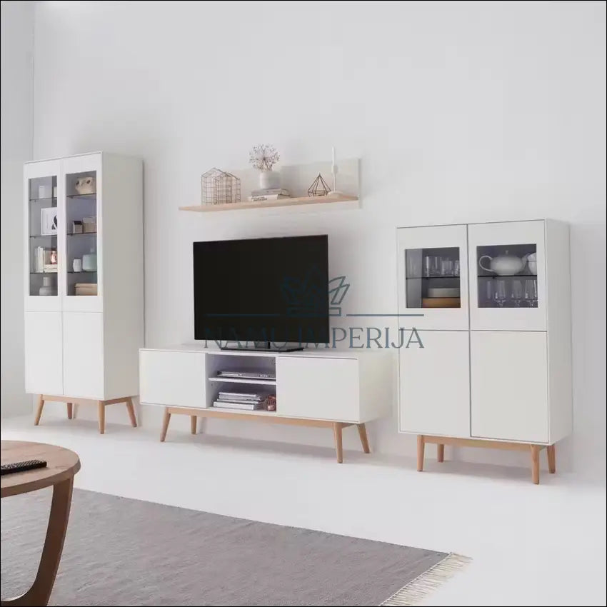 TV staliukas SI1824 - €55 Save 75% 50-100, __label:Pristatymas 1-2 d.d., color-balta, color-ruda, material-mdf €50