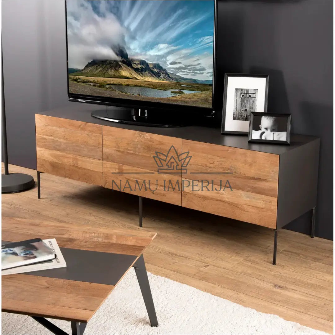 TV staliukas SI1861 - €290 Save 50% __label:Pristatymas 1-2 d.d., color-pilka, color-ruda, material-medzio-masyvas,