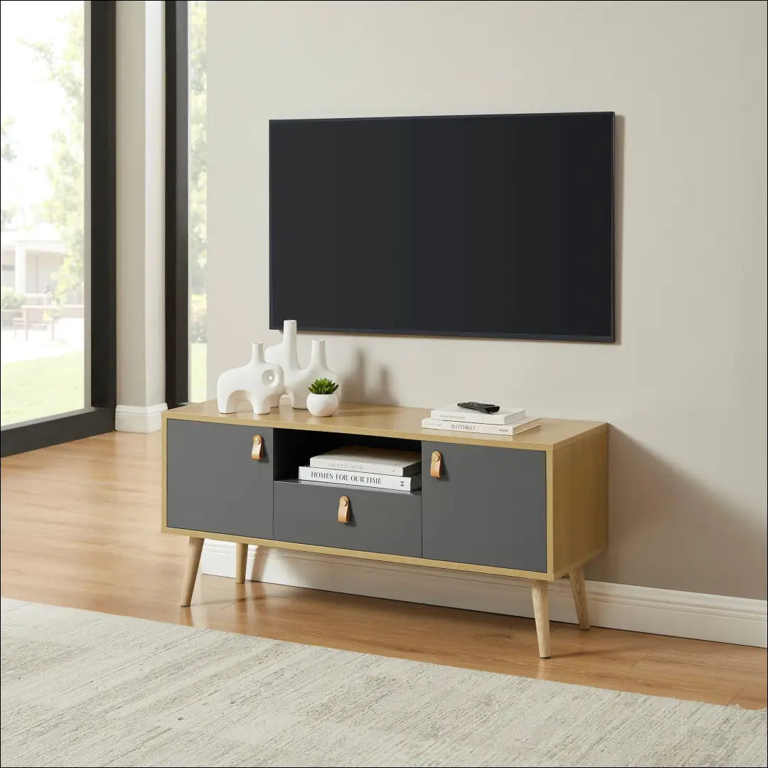 TV staliukas SI2251 - €170 Save 50% 100-200, __label:Pristatymas 1-2 d.d., color-pilka, color-ruda, material-mdf €100