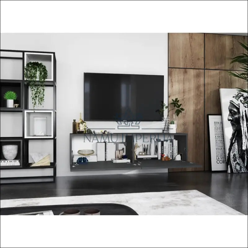 TV staliukas SI248 - €50 Save 75% 50-100, __label:Pristatymas 1-2 d.d., color-pilka, material-mediena, pazeistas