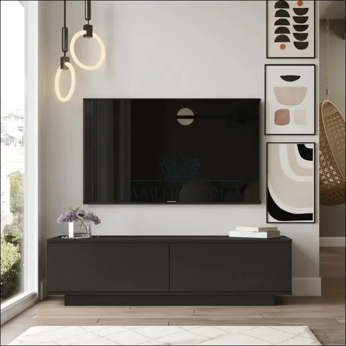 TV staliukas SI637 - €63 Save 65% 50-100, __label:Pristatymas 1-2 d.d., color-juoda, material-mediena, spec €50