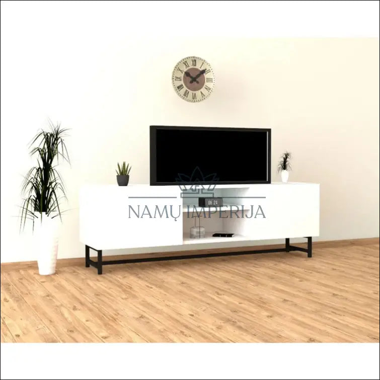 TV staliukas SI676 - €79 Save 65% 50-100, __label:Pristatymas 1-2 d.d., color-balta, color-juoda, material-mediena