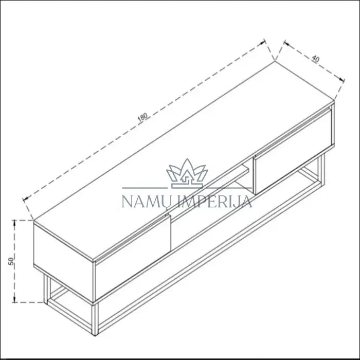 TV staliukas SI725 - €115 Save 65% 100-200, __label:Pristatymas 1-2 d.d., color-juoda, color-ruda, material-mediena