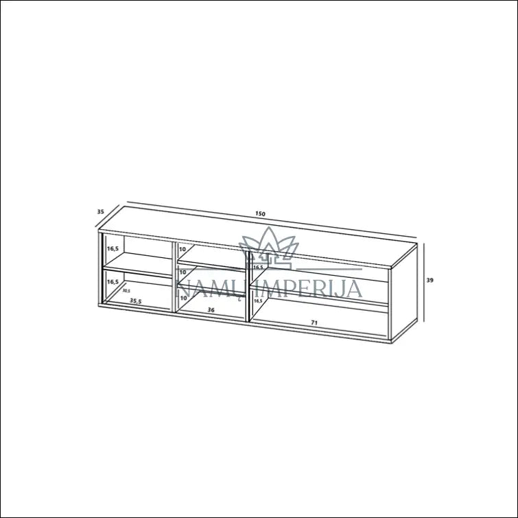 TV staliukas SI875 - €142 Save 65% 100-200, __label:Pristatymas 1-2 d.d., color-balta, color-ruda, material-mediena