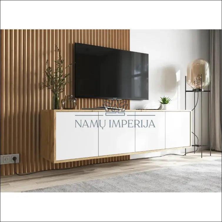 TV staliukas SI876 - €136 Save 65% 100-200, __label:Pristatymas 1-2 d.d., color-balta, color-ruda, material-mediena