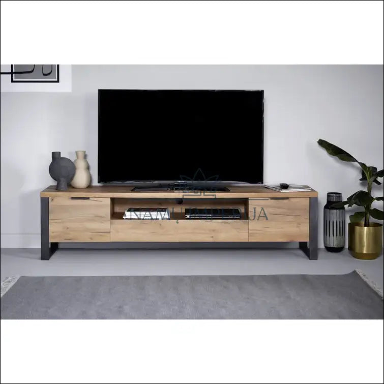 TV staliukas SI917 - €143 Save 65% 100-200, __label:Pristatymas 1-2 d.d., color-pilka, color-ruda, material-mediena