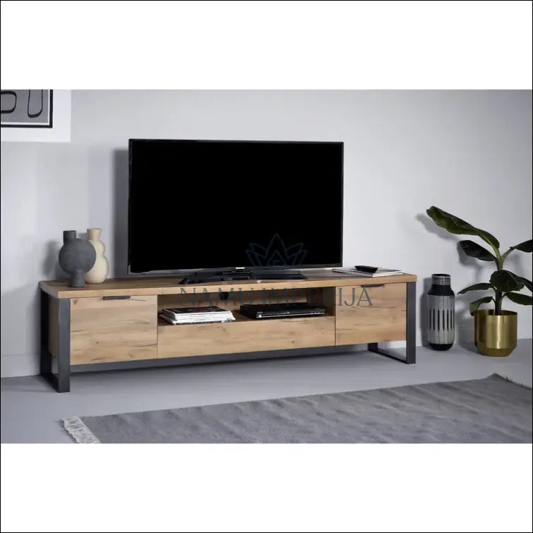 TV staliukas SI917 - €143 Save 65% 100-200, __label:Pristatymas 1-2 d.d., color-pilka, color-ruda, material-mediena